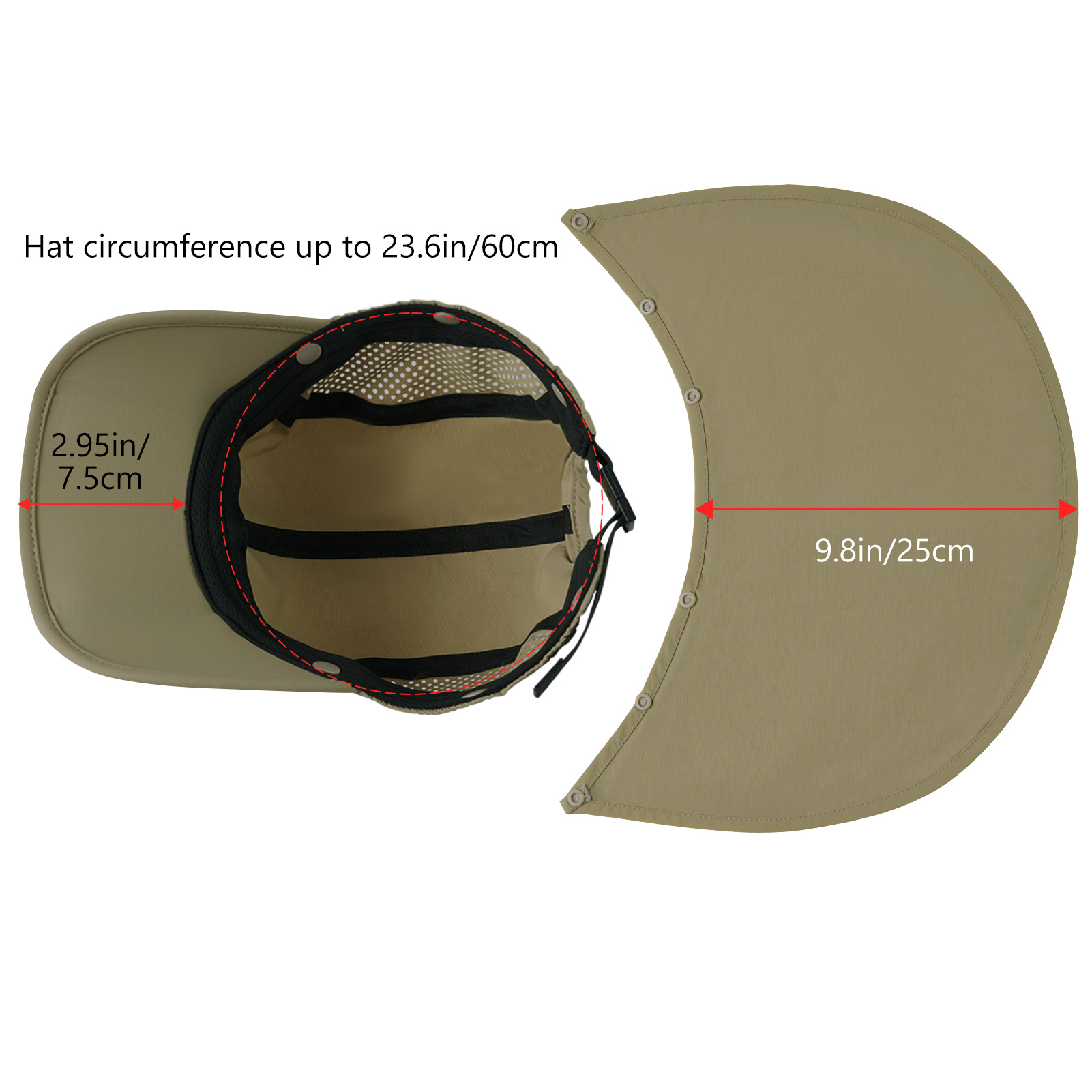 BASSDASH UPF 50+ Foldable Fish - Aquatic Sports Hat のレビューと価格