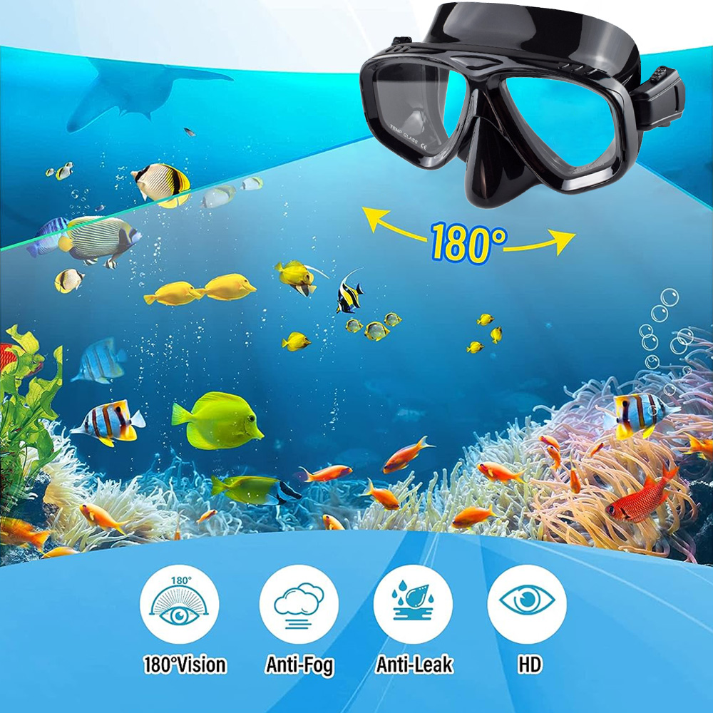 Dry Snorkel Set Diving Mask Pr - Freediving Mask Set のレビューと価格