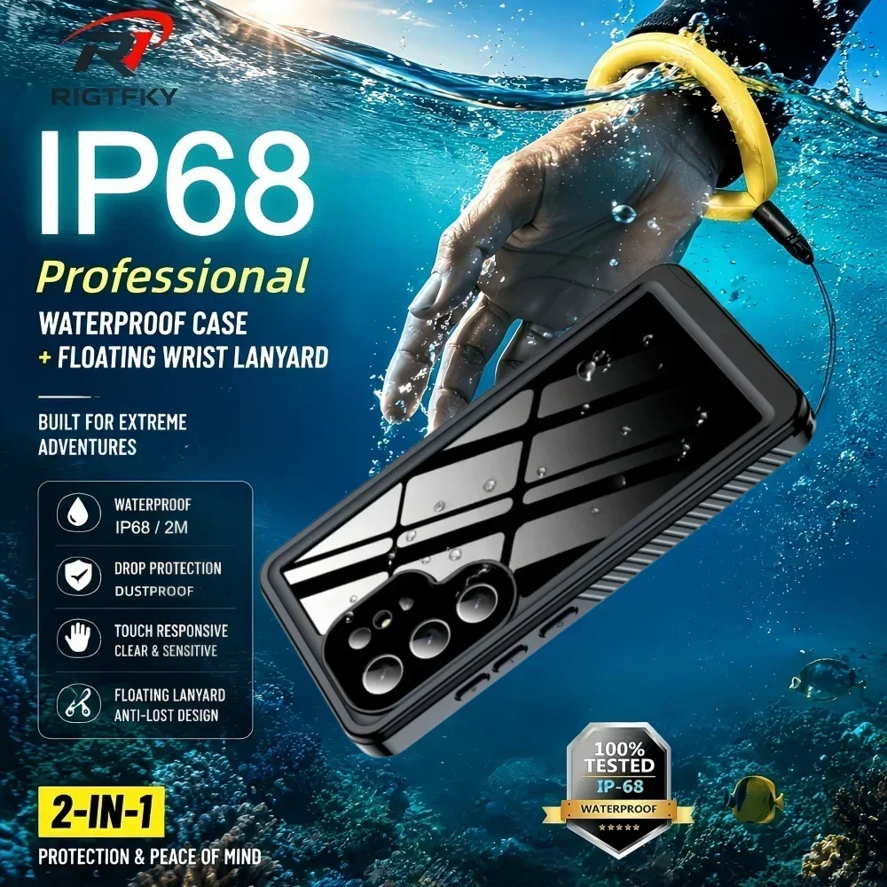 IP68 Waterproof Case for Samsu - Aquatic Diving のレビューと価格