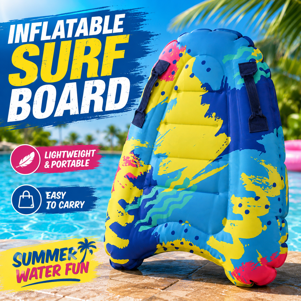 Inflatable Body Board Surfboar - Bodyboard Boogie Board のレビューと価格