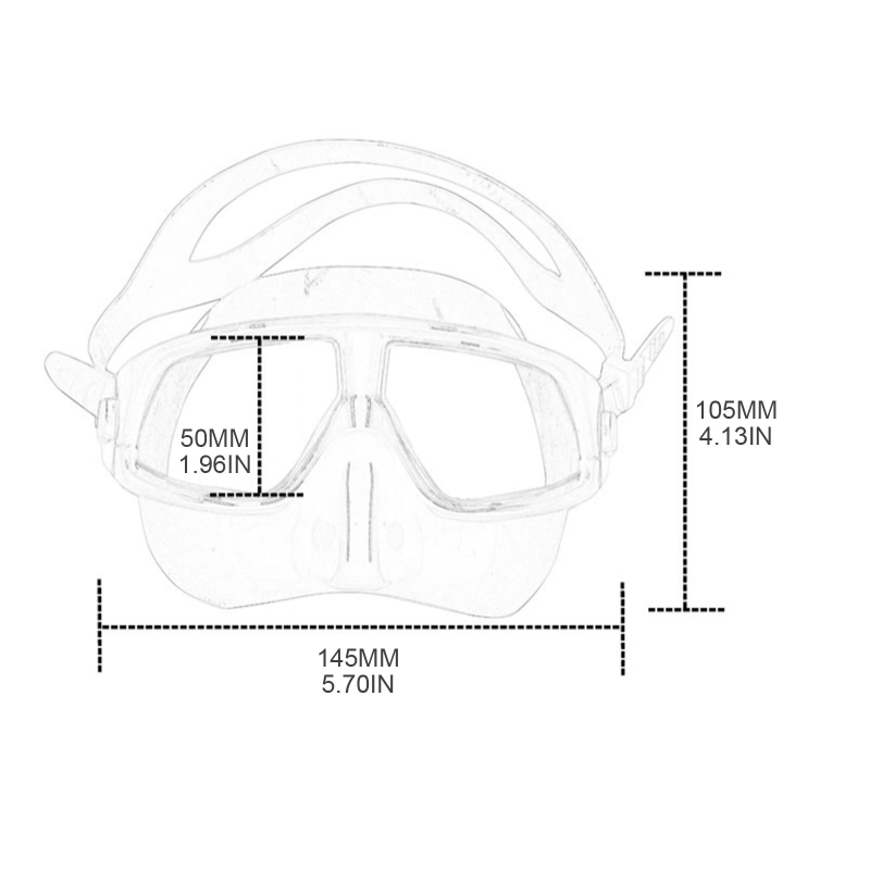 Wide View Snorkel Mask Anti-fo - Freediving Mask Set のレビューと価格